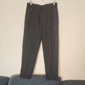 COS Charcoal Wool Blend Elastic Waist Drawstring Trouser Sz M